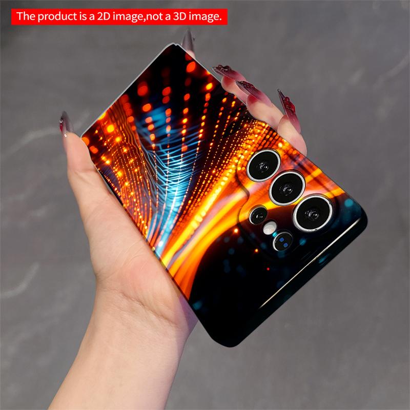 2DFlat Samsung phone case Neon Flow Light Trails Applicable to Galaxy S22 S23 S24 S25ULTRA S26 A12 A13 A14 A15 A16