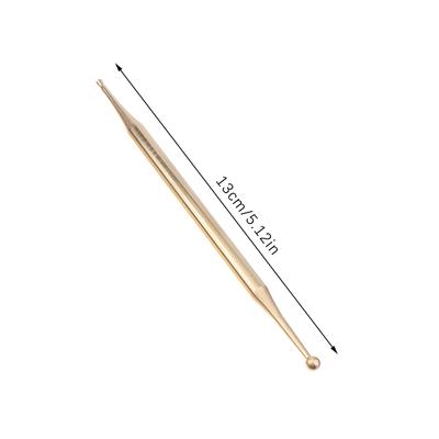Brass Double Headed Ear Facial And Body Manual Acupuncture Pen Trigger Point Massager Deep Tissue Meridian Massage Tool
