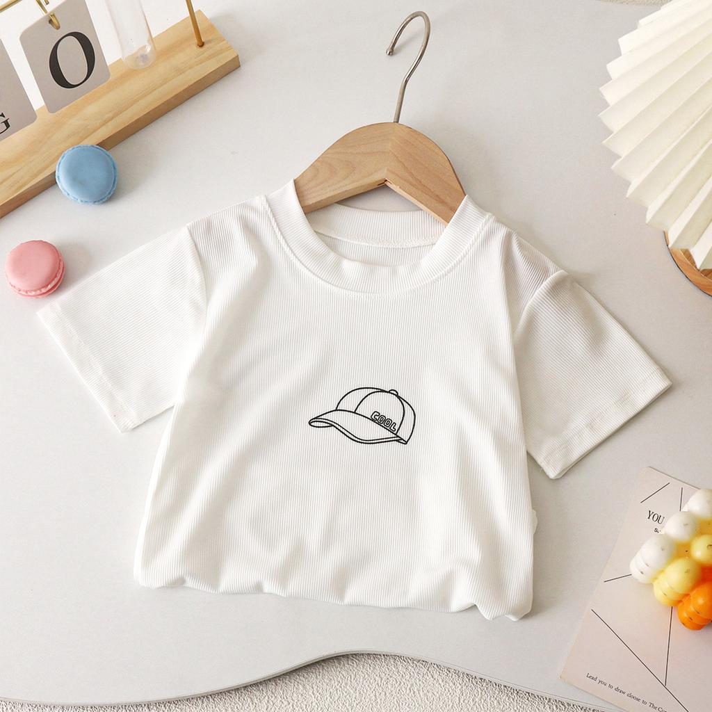 Nuovi Vestiti Estivi per Bambini T-shirt Carina a Maniche Corte Ragazzi Casual Top Morbidi