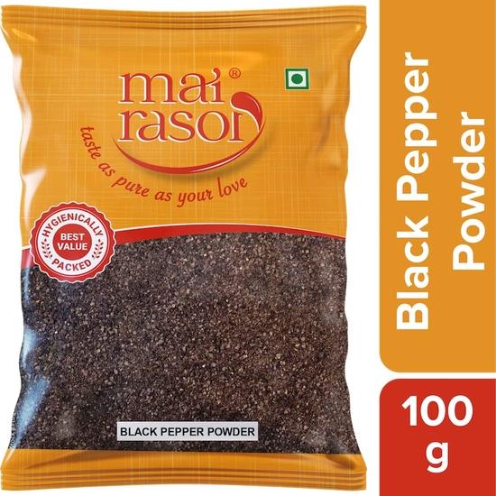 MAI RASOI Black Pepper/Kali Mirch Powder/Ground, 100 Gm