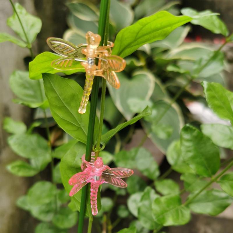 

30 шт. зажимы для поддержки лозы в форме стрекозы, симпатичные цветы, инструмент для прививки фаленопсиса, многоразовые зажимы для овощей CHINA