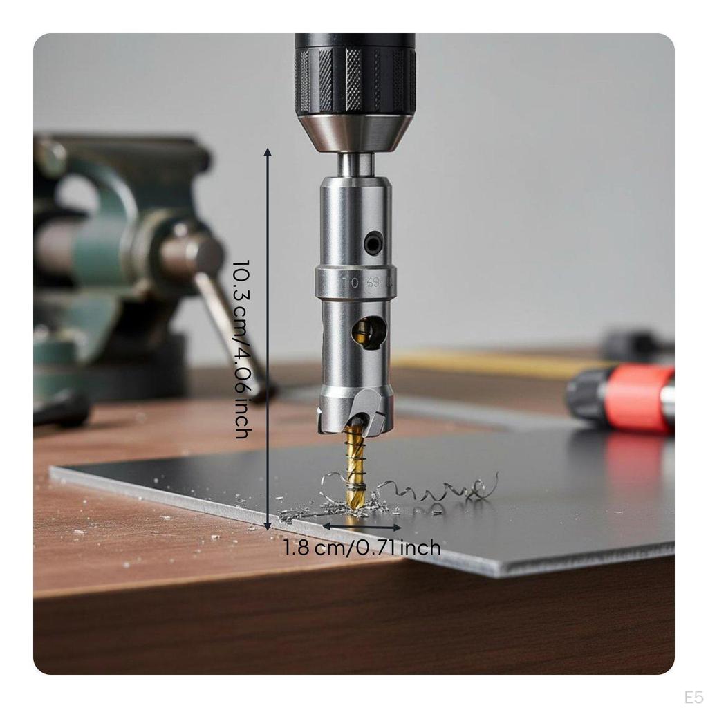 Alloy Bit Swift Metal Hole Cutter MultiMaterial Power Tool Accessory for Metalworkers, DIY