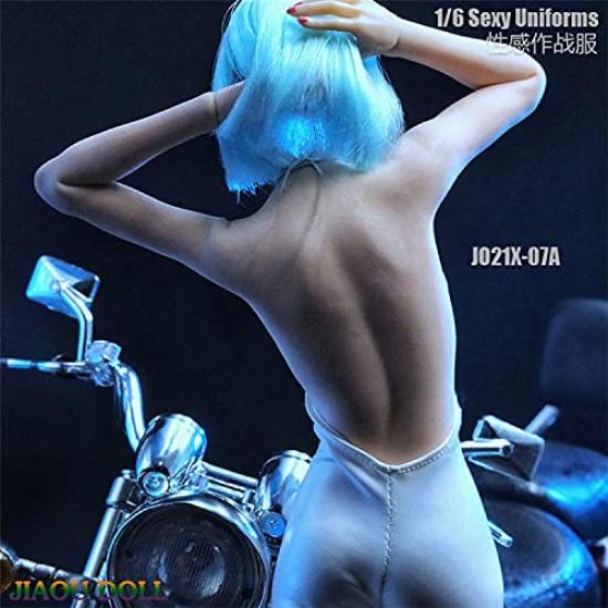[TOYBARJAPAN] 16 Scale Figure Accessories  JO21X-07A Leather-Look Sexy Killer Girl Biker Beauty Girl Strategy Suit (Body, head, shoes, and bike not