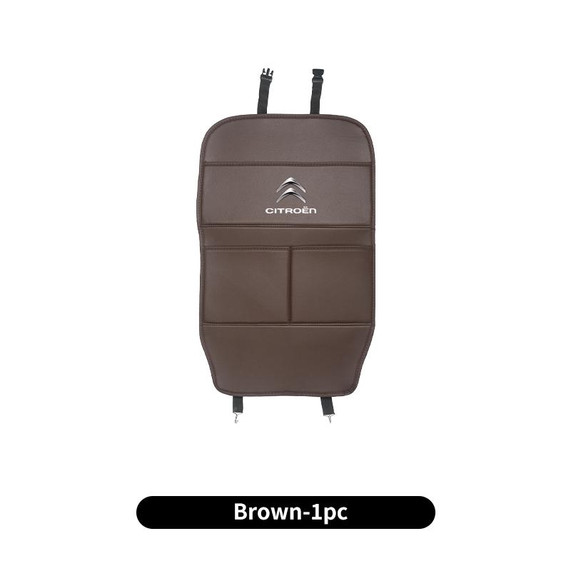 Car Seat Full Protective Cover Anti-Kick Mat Leather Pad Auto Accessories For Citroen C4 C3 C5 C1 C2 Berlingo Celysee Cactus