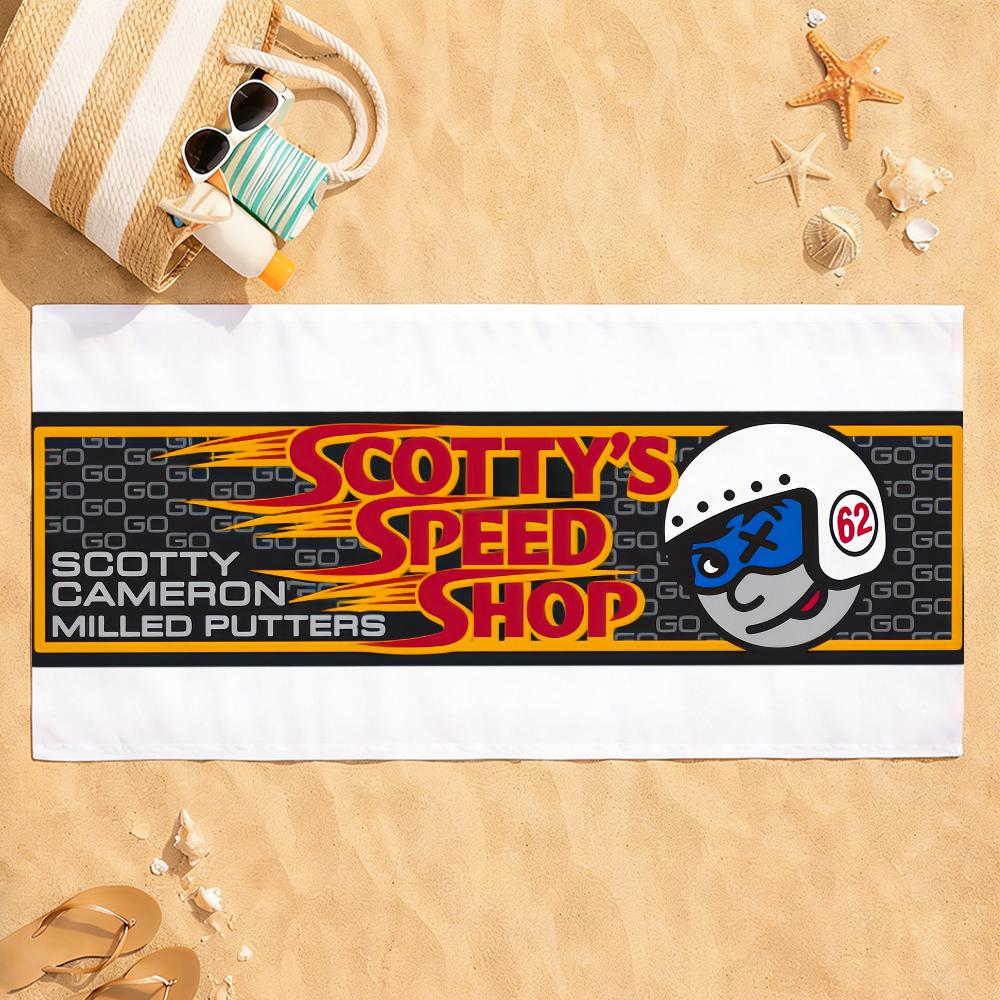 Fashion S-Scotty-Y Logo C-Cameron Towel Quick Dry Absorbent Beach Towel for Sports, Fitness, Swimming and Outdoor Activities