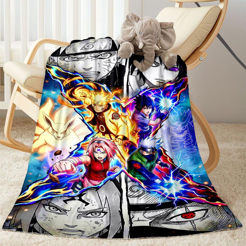 Naruto And Nine-tailed Fox Suitable Blanket for Offices, Travel, Living Rooms Also a Good Gift for Friends and Family Suitable for All Seasons.
