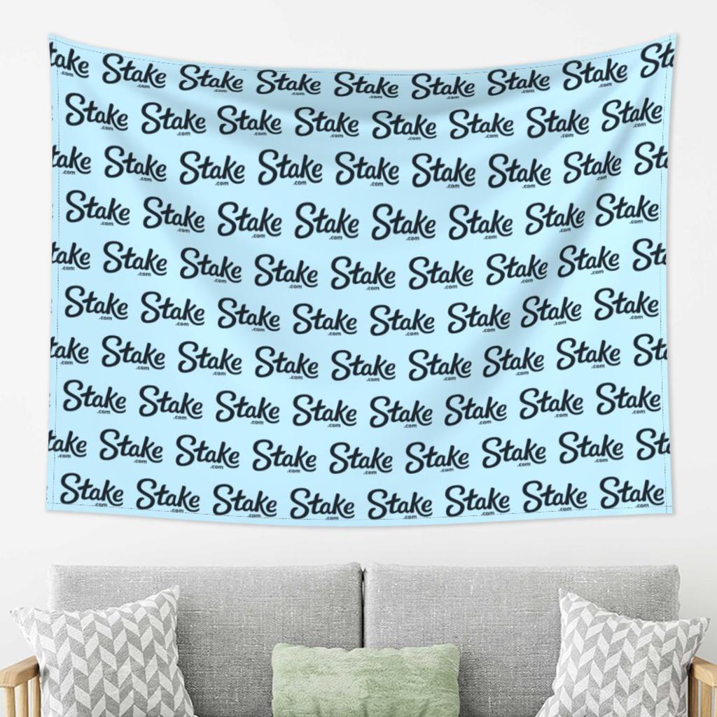 Stake Crypto Casino Tapestry Decoration Art Aesthetic Tapestries for Living Room Bedroom Home Wall Cloth Wall Hanging