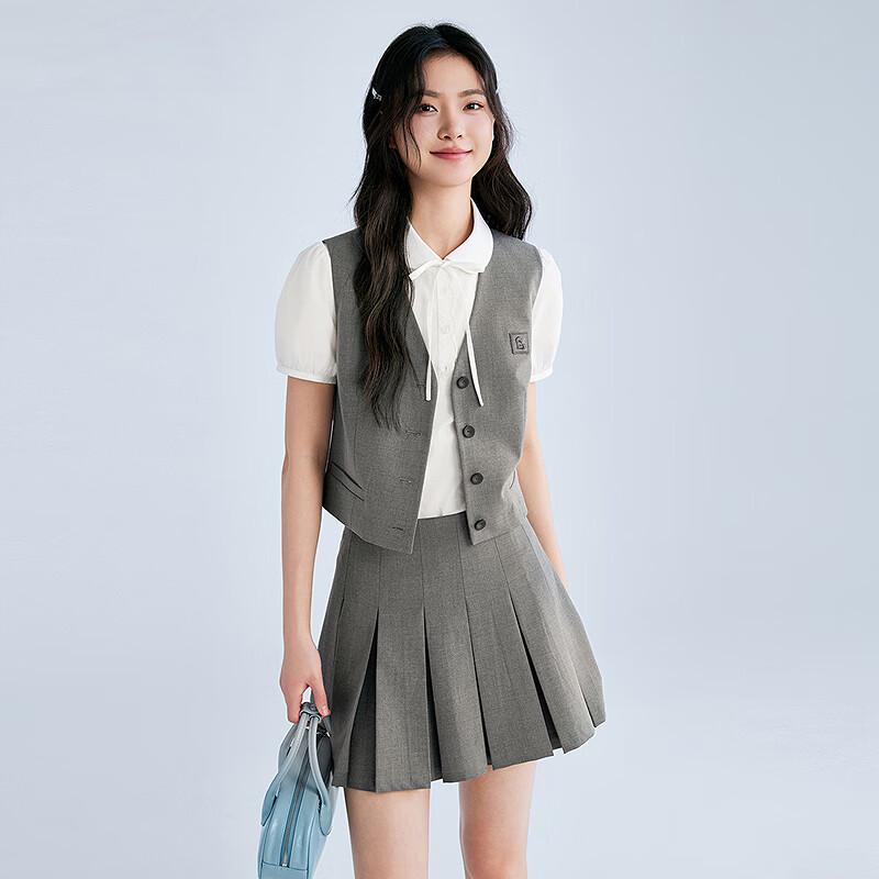 Ledin 2025 Summer Sweet Doll Collar Top M