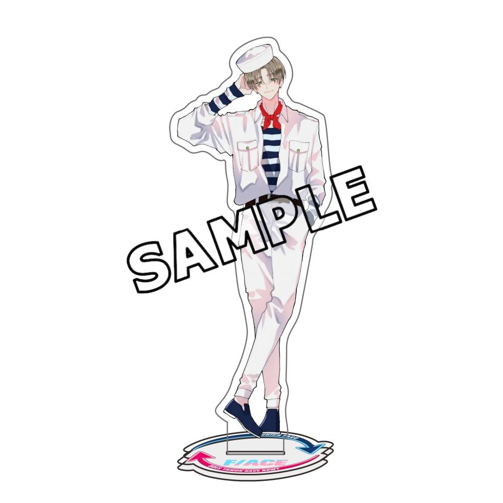 Anime Tamon-kun Ima Dotchi!? Tamon's B-Side Acrylic Stand Keychain Fukuhara Tamon Rintaro Kai Figure Desktop Decor Gift for Fans