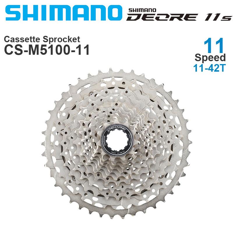 

Shimano Deore CS M5100 11-скоростная кассета со звездочкой свободного хода для горного велосипеда MTB CS-M5100 11-51T 11S 42T велосипед 11V