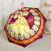 Snow White's Royal Frame Portable Automatic Umbrella with 8-Rib Lightweight Travel Essential Elegant Women's Umbrella Wedding Party Gift