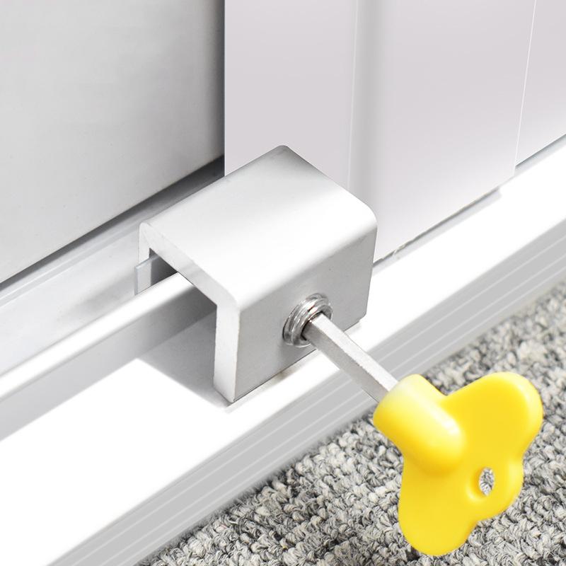 

Window Lock Stopper Sliding Window Aluminum Alloy Safety Lock Child Protection Door and Window Anti-theft Lock