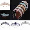 Bride's Crown Headwear Alloy Rhinestone Hair Band Wedding Crown Birthday Hair Accessory Style Headband Accessory