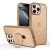 Silicone Magnetic Stand Case for Apple iPhone 17 Pro Max, 16 Pro, 15 Plus, 14 - Skin-Feel Protection