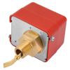 1 2 Water  Paddle Flow Switch Thread Connection SPDT Contacts Red(Partial Stainless Steel Type)