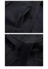 Elegant Double-Sided Wool Coat with Doll Collar and Multi-Button Design