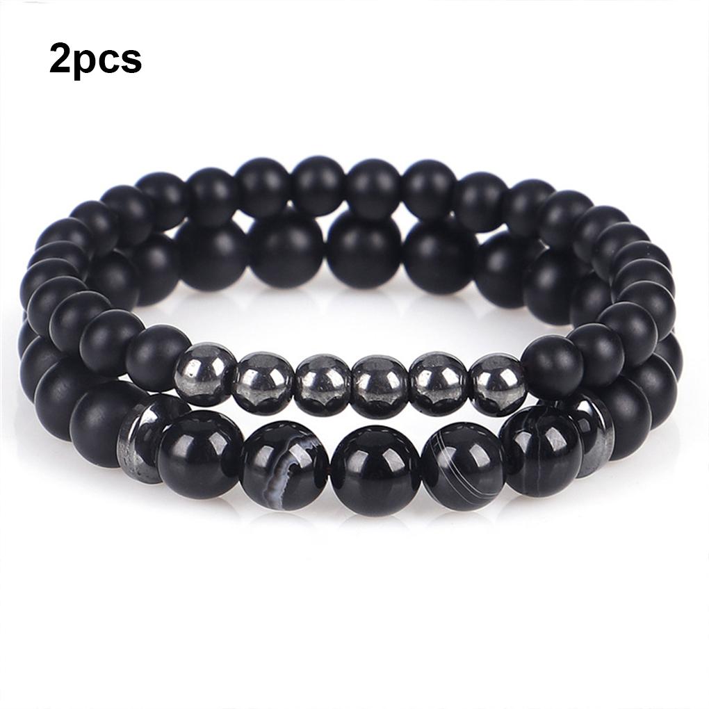 Beads Bracelets Exquisite Fashion Accessory Stylish Women Men Elastic Bangle Jewelry Birthday Gift Dress Decoration