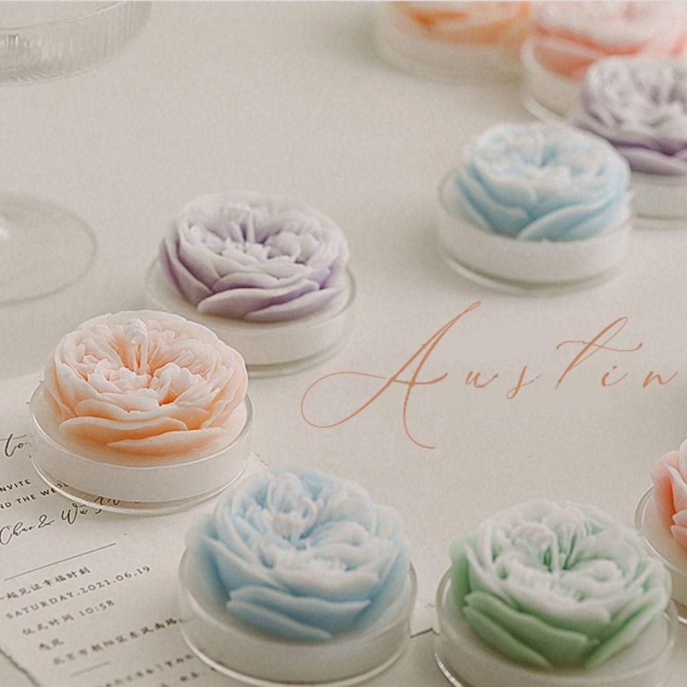 Souvenirs Gypsum Aromatherapy Austin Rose Soap Mold Flower Mould Silicone Mold Rose Candle Mold