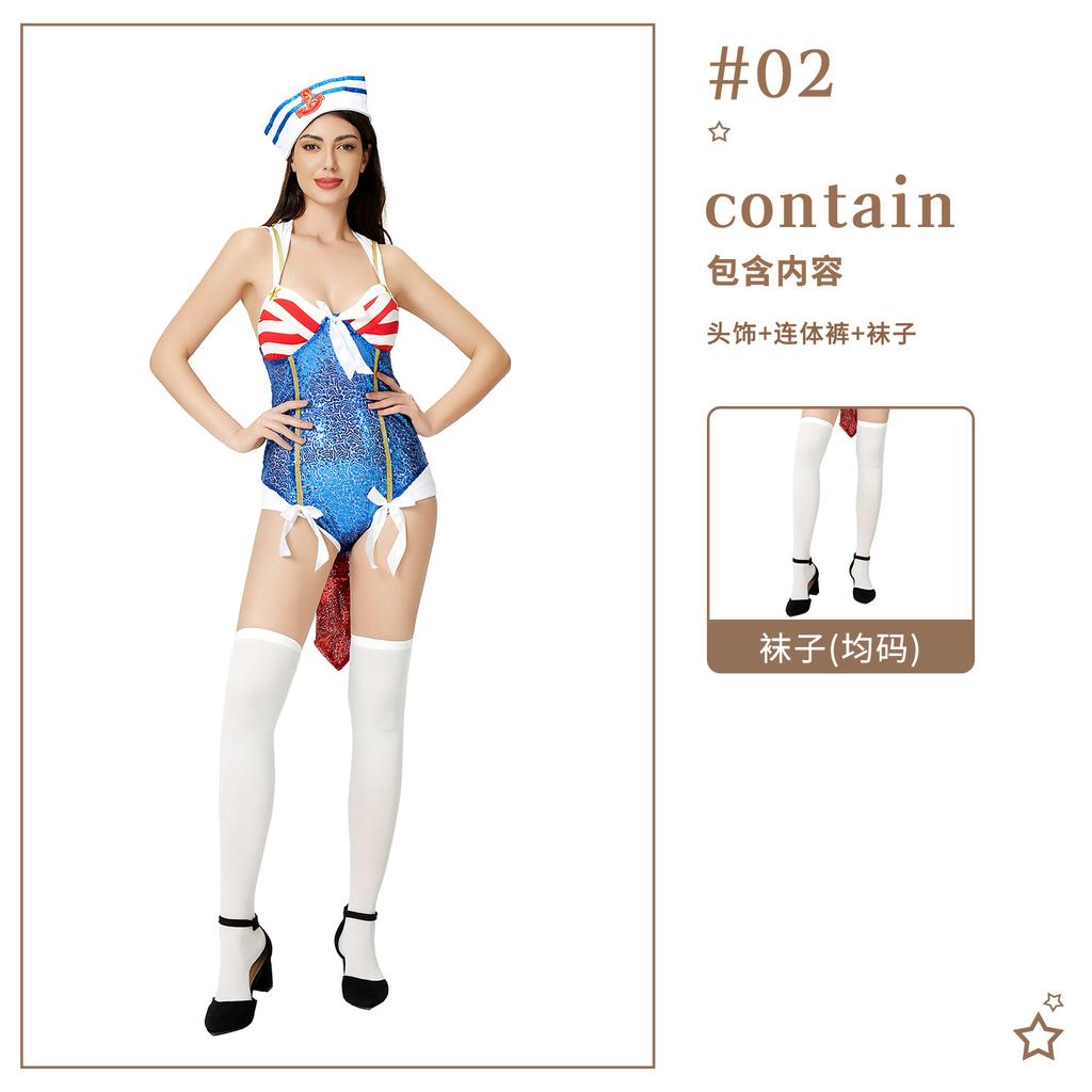 Halloween Costumes European and American Women's Clothing Stage Performance Clothing onesie Catwoman Sexy Skinny Bull Demon King Performance Costume