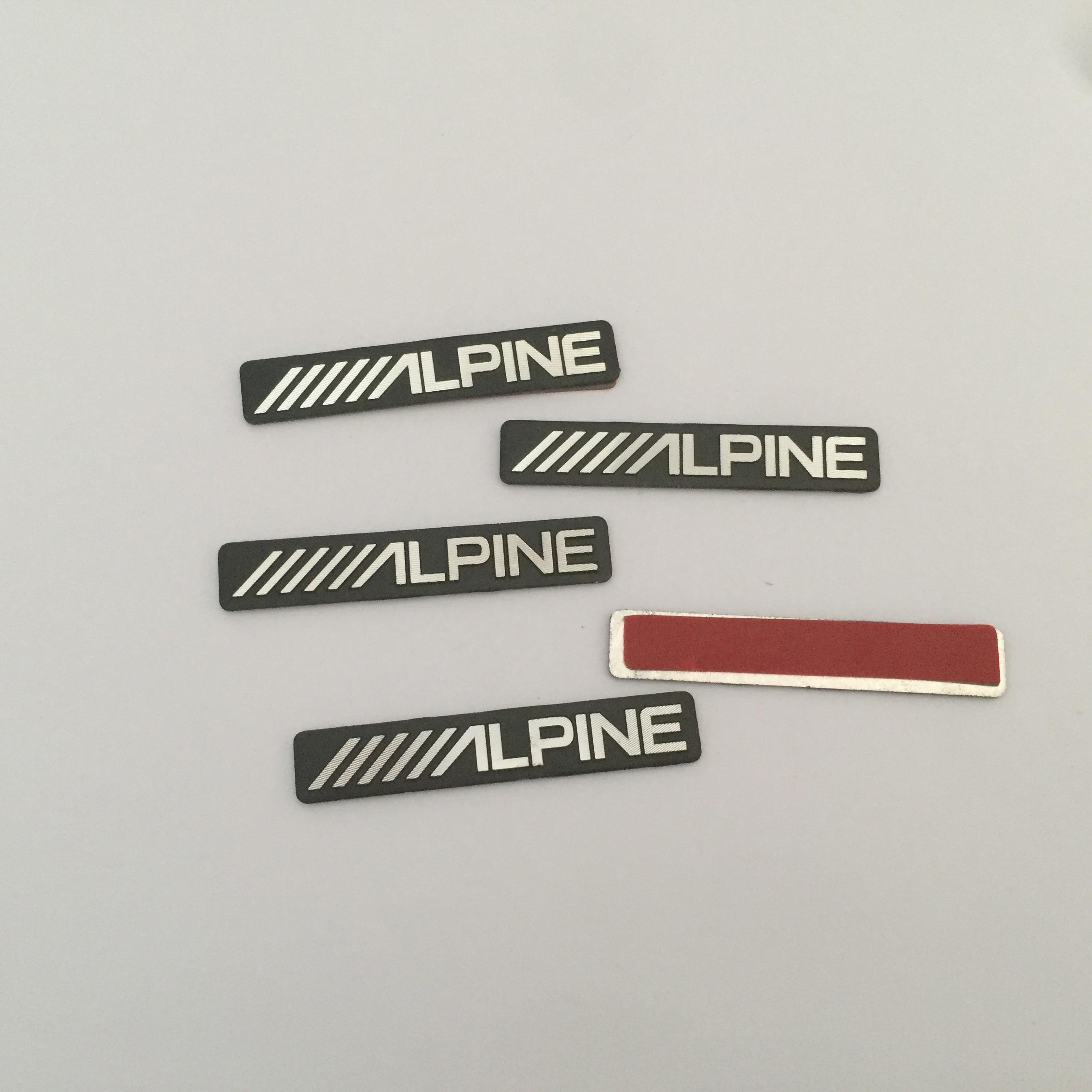 2 шт. 5 шт. 10 шт. 3D /////ALPINE ALPINE автомобильный Hi-Fi Динамик аудио Динамик Значок стерео Эмблема наклейка Наклейка стайлинг аксессуары 2pcs