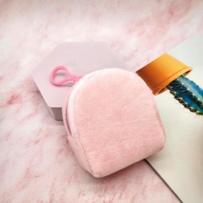 Mignon Mini Sac Portefeuille à Fermeture Éclair pour Pièces de Monnaie, Cartes, Voyage Rose