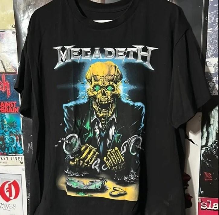 Megadeth Graphic T- Shirt Rock Band Vintage Classic T Shirt