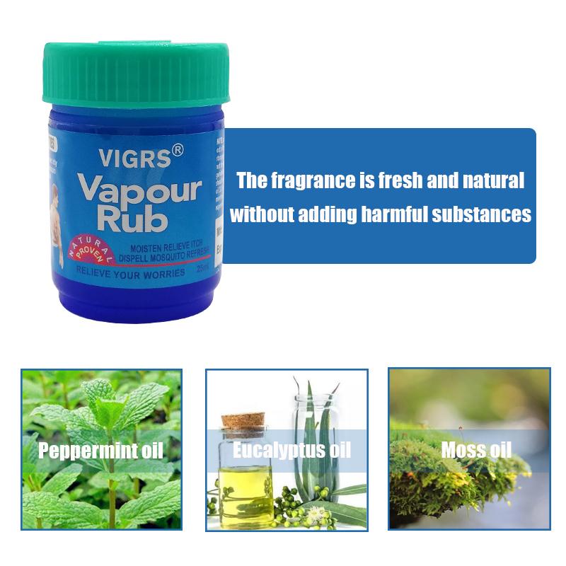 Vapour Rub White Cooling Balm Ointment Anti Mosquito Dizziness Long Lasting