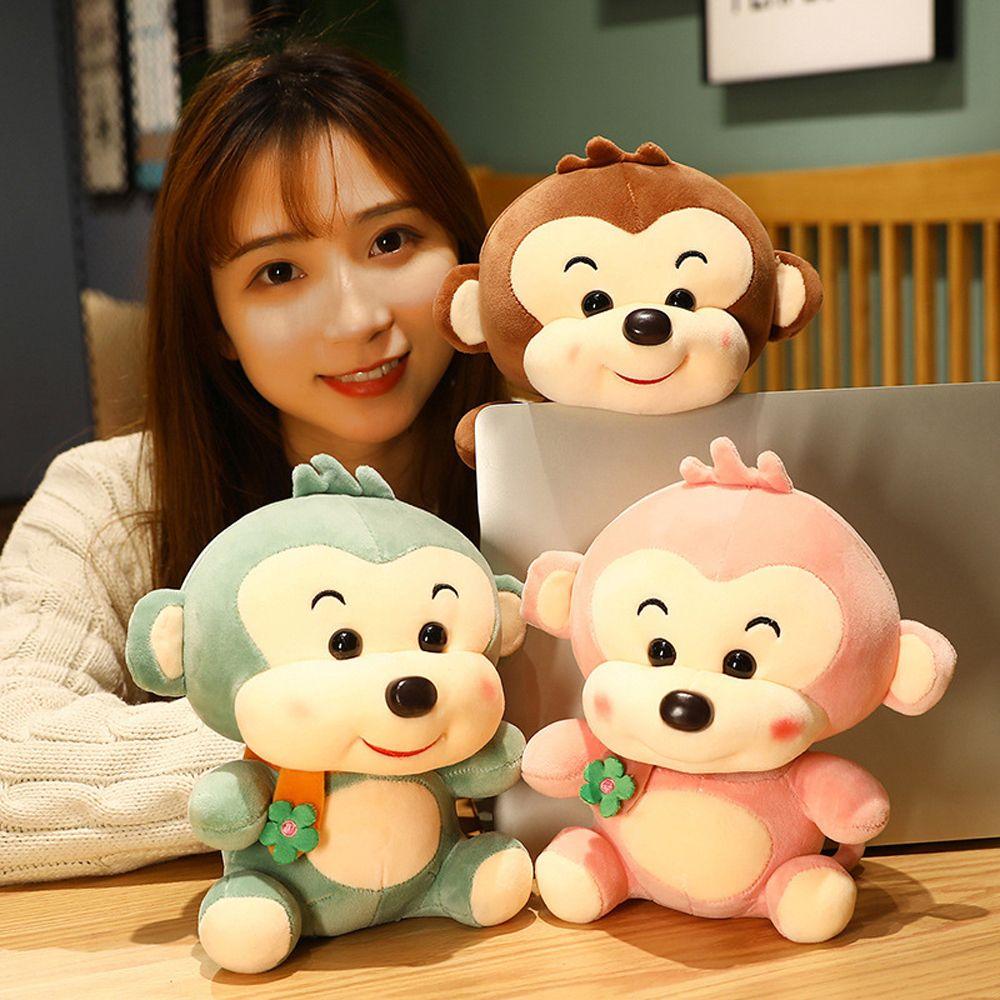 Animals Accompany Toy Sofa Cushion Stuffed Toy Scarf Monkey Plush Toy Monkey Plush Toy Plush Doll