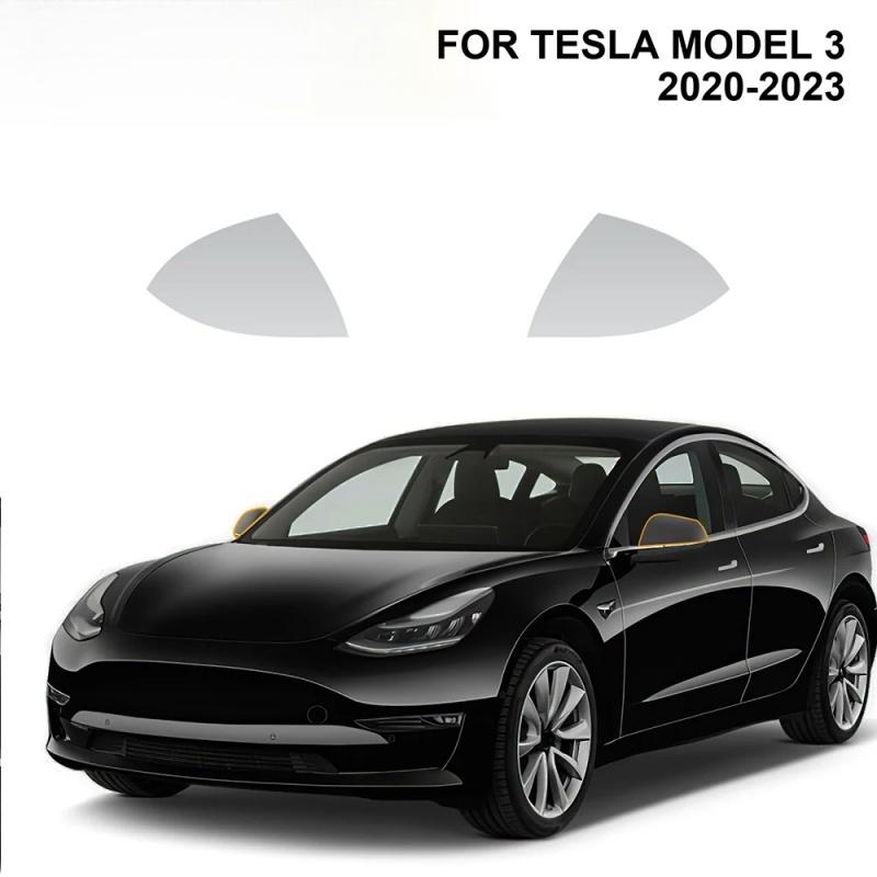 Per Tesla Model 3 Pellicola Protettiva Pretagliata Pellicola per Fari Auto Specchietto Retrovisore Pellicola Trasparente PPF Adesivo Antigraffio