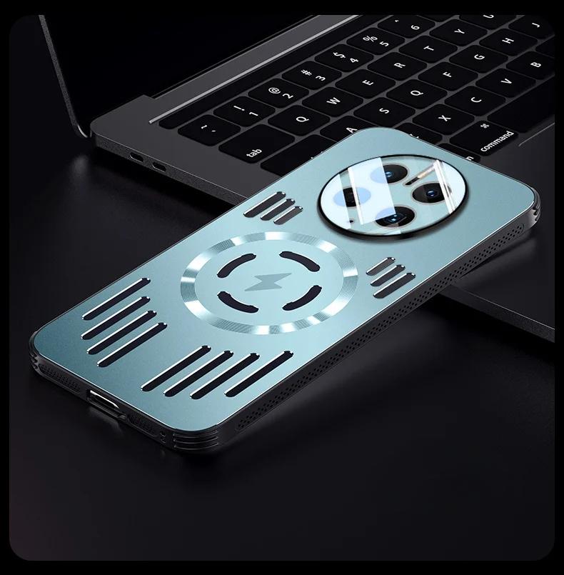 Husă Magnetică Metalică pentru Disiparea Căldurii Pentru Honor X9C Smart Magic 7 Lite 7Pro Magsafe Rezistentă la Șocuri Aliaj de Aluminiu Carcasă Dură Bumper