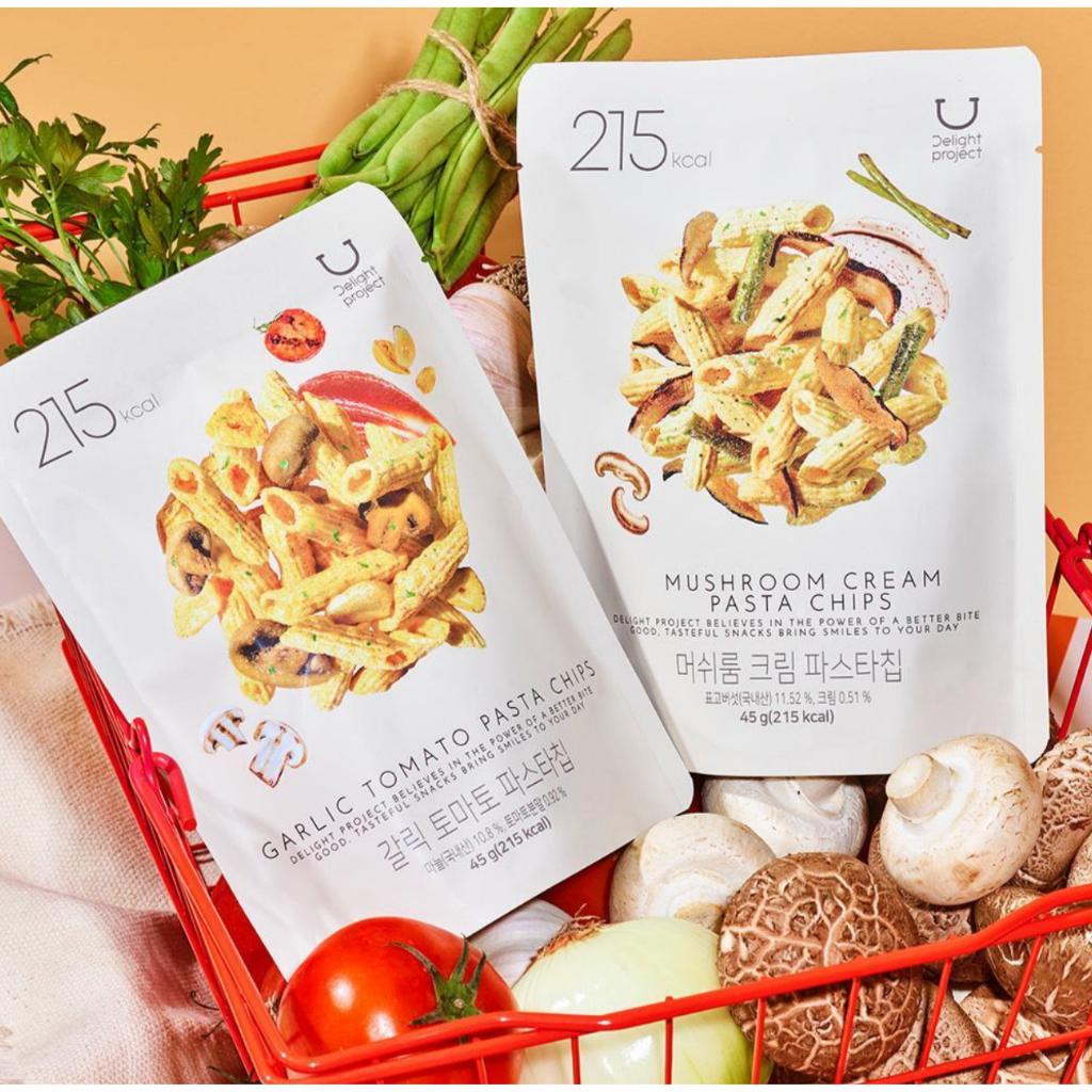 

[Delight project] Garlic Tomato & Mushroom Cream Pasta Chips 45g Set