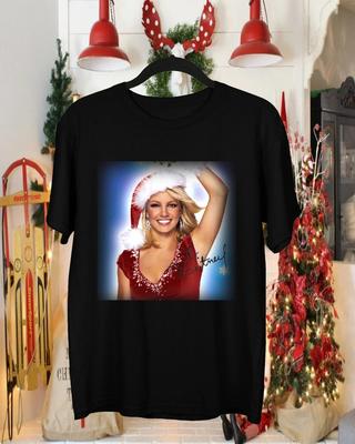 Britney Spears Christmas Cotton Black Men T Shirt Size S To 5XL Xmas Gift SN180 Unisex T-Shirt