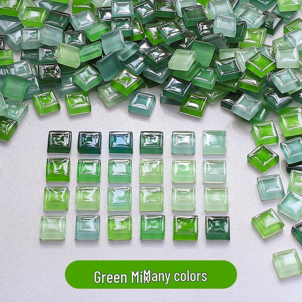 

450 шт. 1 см цветной хрустальной стеклянной мозаичной плитки для творческого детского творчества 1cm Square