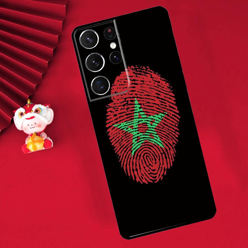 Maroc Morocco Flag Case For Samsung Galaxy S24 Ultra S21 S22 S20 S23 S25 Ultra Plus S9 S10 S25 FE Cover Funda