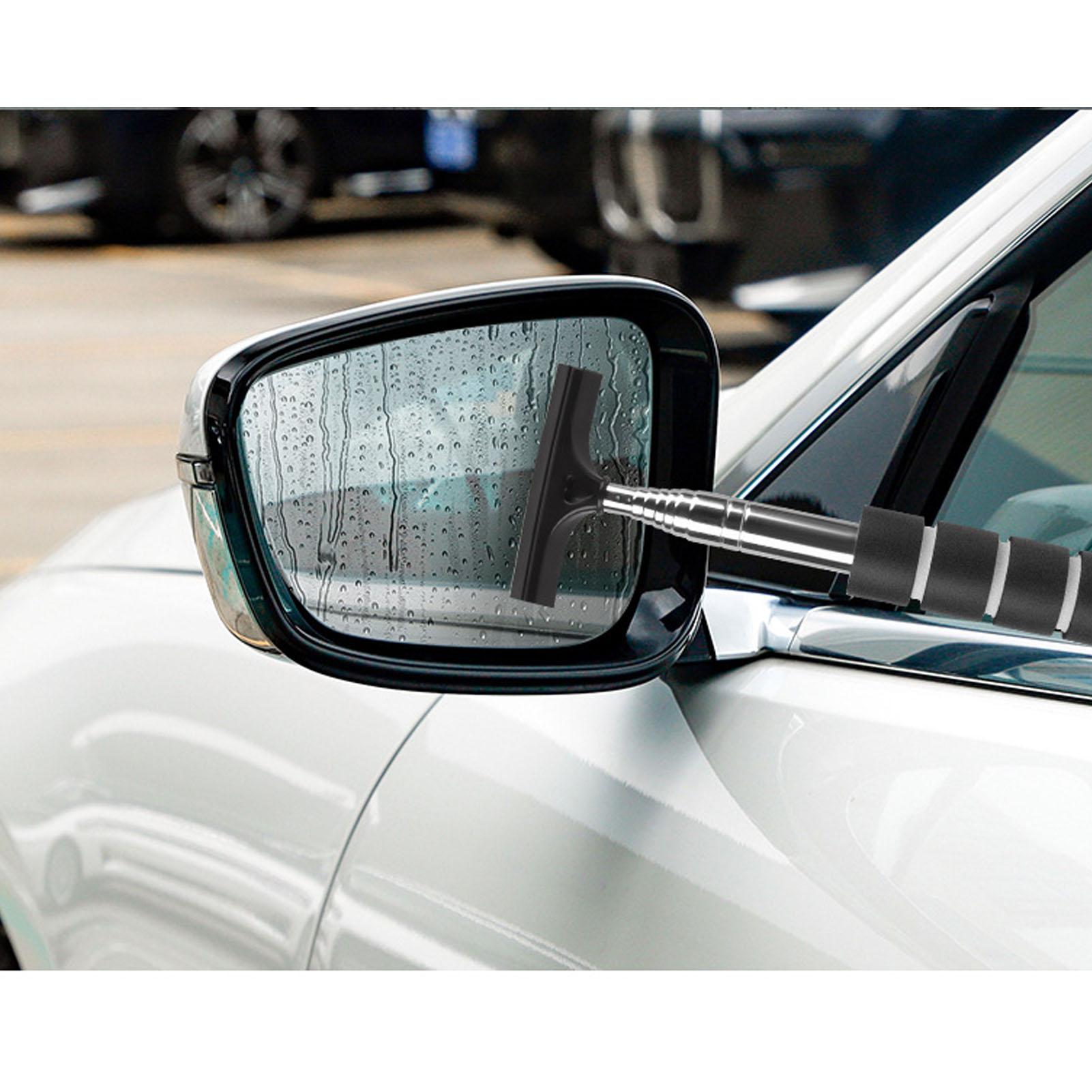 

Дворник зеркала заднего вида автомобиля из нержавеющей стали, выдвижной скребок для стекла лобового стекла, многофункциональный чёрный
