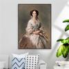 Classical Oil Painting Poster Maria Alexandrovna Prints Winterhalter Canvas Painting Large Vintage Home Room Gallery Decoration