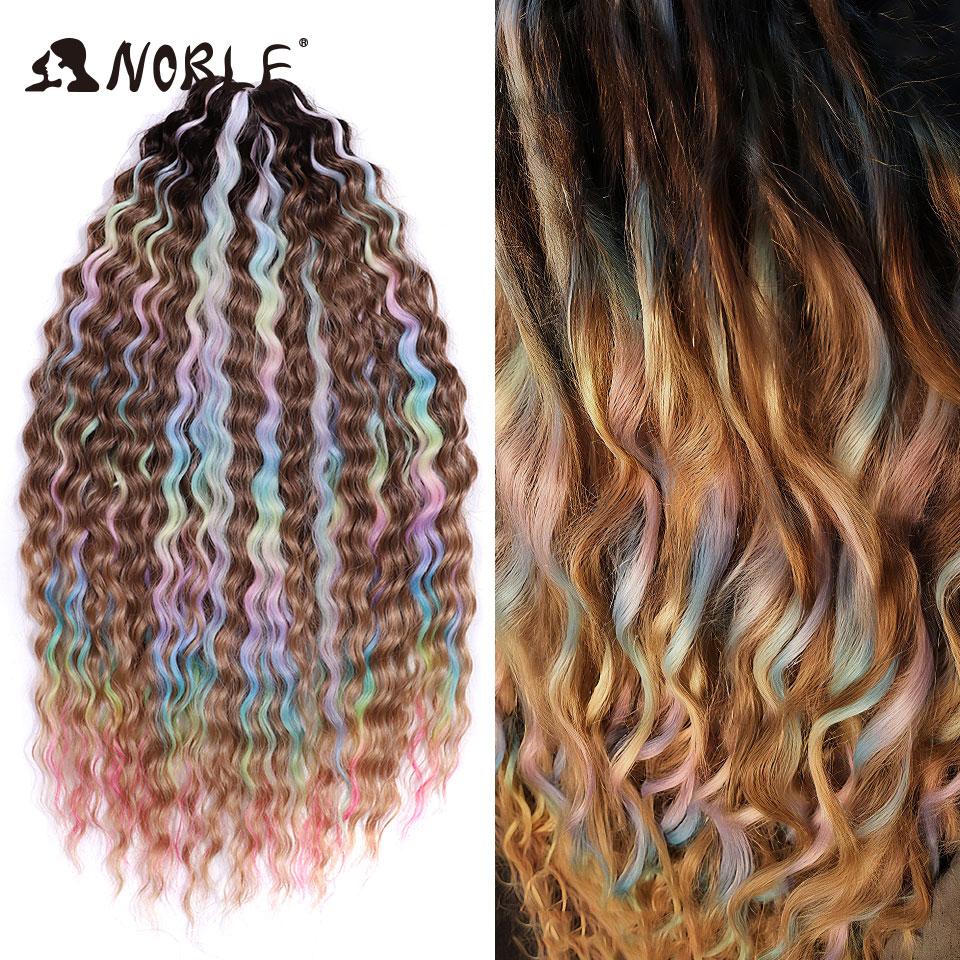 Edles Häkelhaar Locken Haar Wasserwelle 24 Zoll 300g Ombre Blond Twist Häkelhaar Zopf Haar Deep Wave Flecht Haarverlängerung