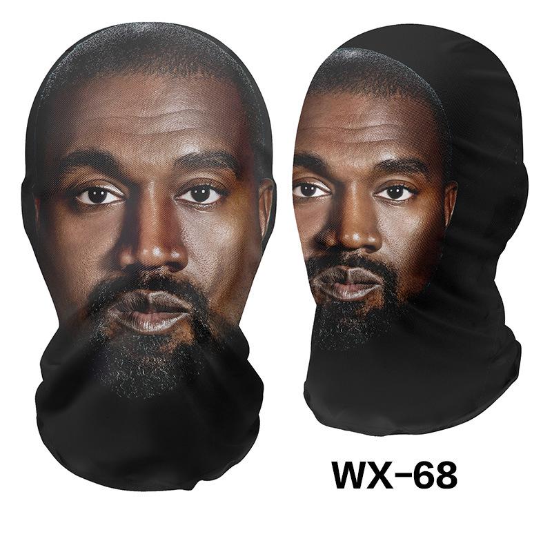 Kobe, Kanye, C Ronaldo 3D Portrait Skull Balaclava Hat