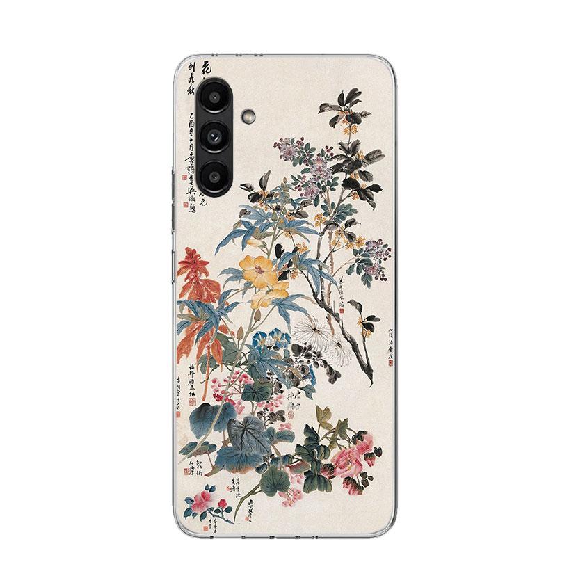 Chinese Style ink Painting Art Phone Case For Samsung Galaxy A17 A16 A14 A15 A13 A57 A56 A54 A55 A53 A37 A36 A34 A35 A33 A26 A24