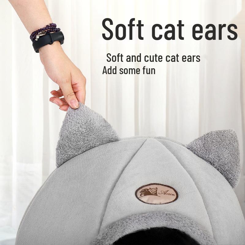 Large Winter Warm Cat Nest: Fully Enclosed, Cold-Proof, In Stock, Free Shipping