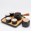 Naijiang Japanese Zen Black Pottery Tea Set