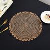 4PCS European Style Round Placemat Imitation Cotton Yarn Coaster Non-slip Insulation Teacup Mat Table Pads Vase Mats Accessories