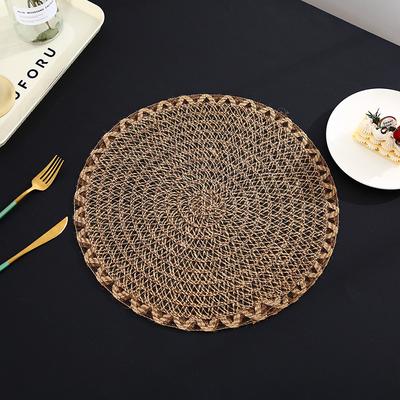 4PCS European Style Round Placemat Imitation Cotton Yarn Coaster Non-slip Insulation Teacup Mat Table Pads Vase Mats Accessories