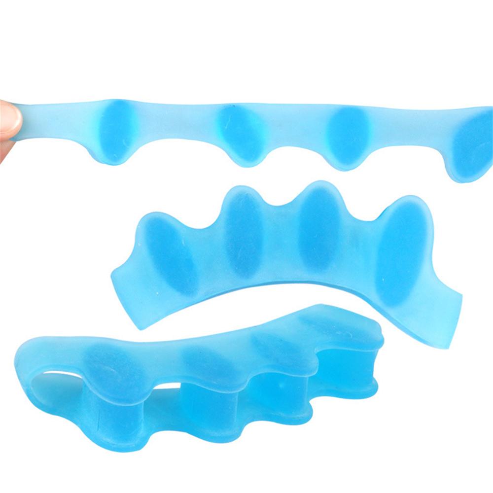 Silicone Toe Separators for Overlapping Toes & Hammer Toes, Ergonomic Toe Straightener for Yoga & Daily Relief, 1 Pair