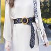 Retro Wax Rope Woven Women'S Skirt Coat Belt Hand-Woven Ethnic Style Super Wide Waist Seal Decorative Belt