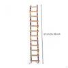 Bird Ladder Colorful Hanging Toy Wood Climbing for Pet Birds, Parrots, Cage, Aviary