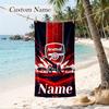 Arsenal Custom Name Printed Beach Towel Personalized Soft Towel For Swimming Beach Travel