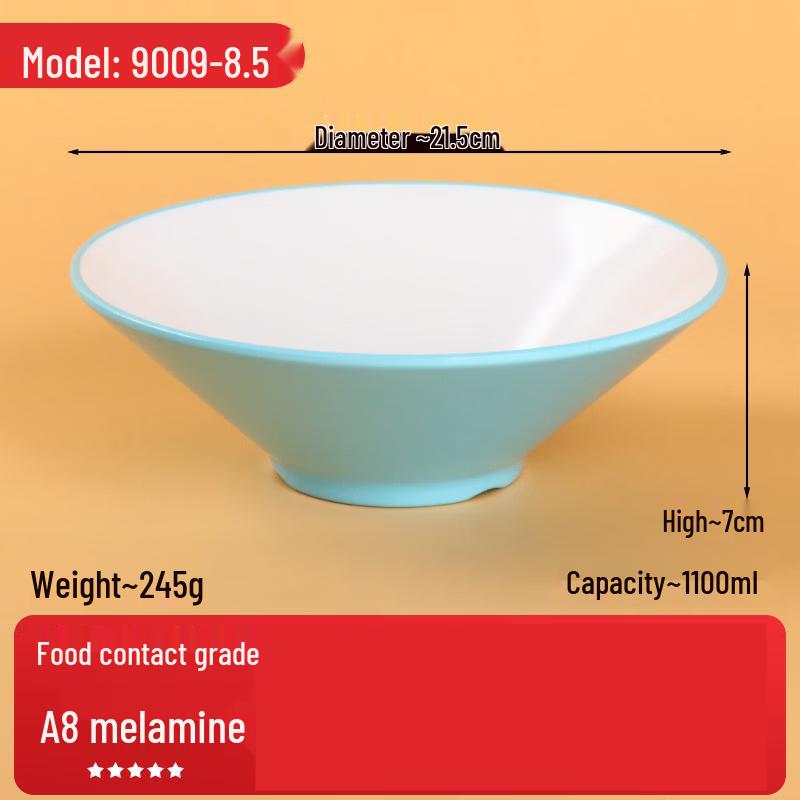 Jingbaodi Tempered Melamine Commercial Noodle & Soup Bowl