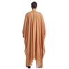 Men's Embroidered Chiffon Robe, TH834 - Long-Sleeved Arabic Tassel Design with Gold Beads