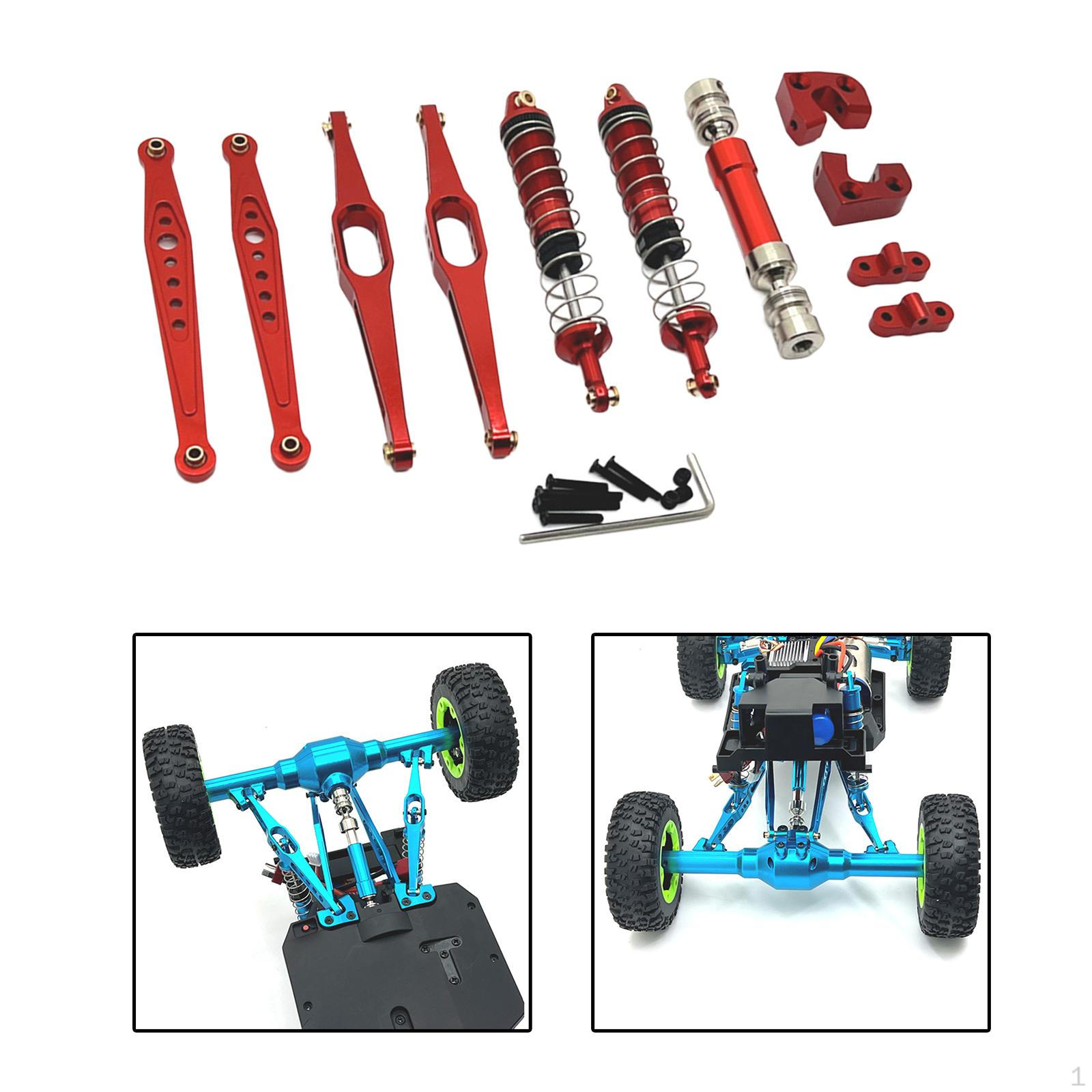 

Metal Shock Absorber Mount RC Car Parts Replacement for 12423 1:12 Scale червоний